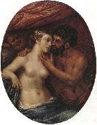 unknow artist Mars,venus and cupid oil painting on canvas